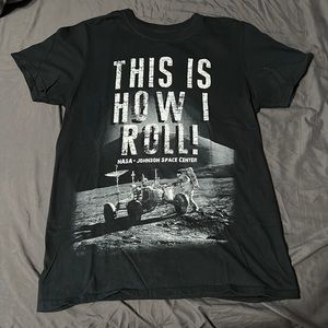 Men’s Black Tshirt Johnson Space Center. Size Small.